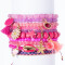 Lumisha Armband pink 4mm flieder-Muschel gold