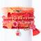 Lumisha: Armband 5mm-lachs Glasperle-Quaste