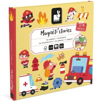 Magnetspiel für Kinder Feuerwehr ab 3 Jahren Janod