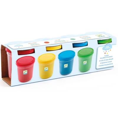 Djeco Knete 4 Farben für Kinder ab 18 Monate