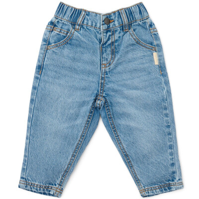 Little Dutch: Jeanshose Bio Baumwolle Forest Friends 80