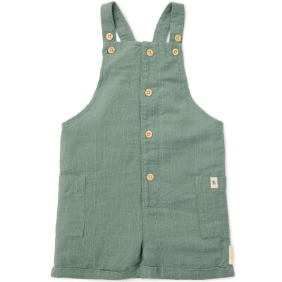 Little Dutch: Kurze Latzhose Forest Bio Baumwolle 86