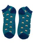 Mr Heron: Bambus Sneaker Socken Herren Bienen petrol