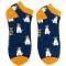 Mr Heron: Bambus Sneaker Socken Herren Jack Russel navy