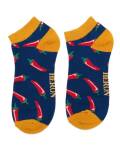Mr Heron: Bambus Sneaker Socken Herren Chillis navy