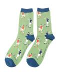 Mr Heron: Bambus Socken Herren Fußballer grün