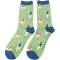 Mr Heron: Bambus Socken Herren Fußballer grün