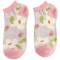 Miss Sparrow: Bambus Sneaker Socken Daisies silver