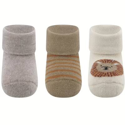 Babysocken beige 3erPack Löwe Ewers
