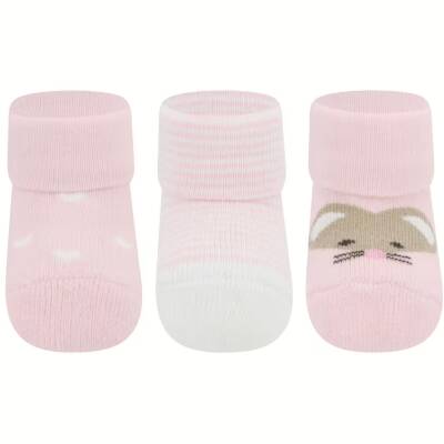 Babysocken rosa 3erPack Maus Ewers