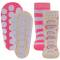 Stoppersocken ABS Sohle Regenbogen pink 23-26 2Paar