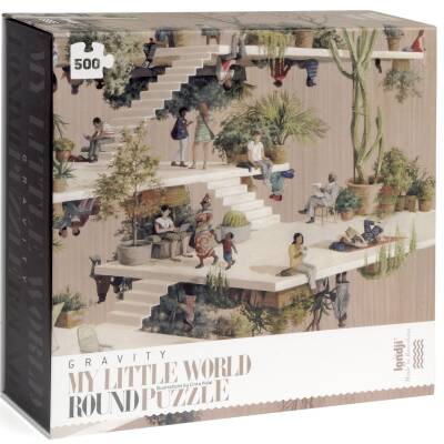 Londji; Rundes Puzzle Gravity 500Teile Ø 50cm