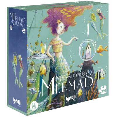 Londji; Glitzer-Puzzle My Mermaid 350Teile ab 6 Jahre
