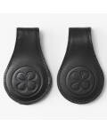 Cloby: Magnet Clips Leder schwarz 2 Stück