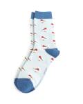 Miss Sparrow: Bambus Socken Damen Rotkelchen hellblau