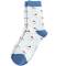 Miss Sparrow: Bambus Socken Damen Rotkelchen hellblau