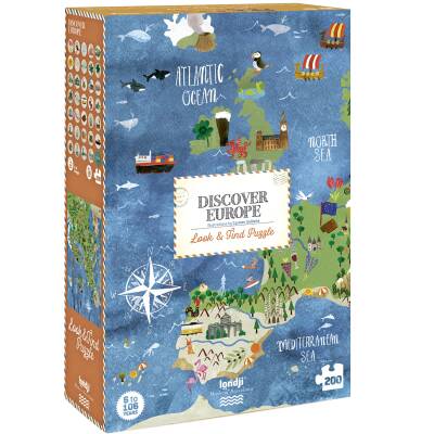 Londji; Puzzle Discover Europe 200Teile ab 6 J.