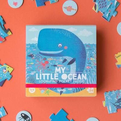 Londji; Pocket Puzzle My little Ocean 24Teile 3-5J.