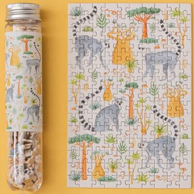Londji; Micro Puzzle Wildtiere Lemuren 150Teile