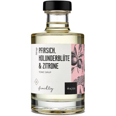 Wajos: Tonic Sirup Pfirsich,Holunderblüte&Zitrone 200ml