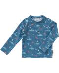 UV Shirt Langarm Kinder Shark blau Fresk