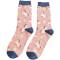 Miss Sparrow: Bambus Socken Unicorn rosa