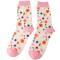 Miss Sparrow Bambus Socken Damen Little Flower cream