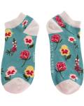 Miss Sparrow: Bambus Sneaker Socken Botany Study teal