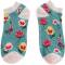 Miss Sparrow: Bambus Sneaker Socken Botany Study teal