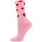 Tennissocken rosa mit roten Herzen Ewers