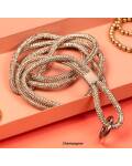 Glitter Handykette mit Phone-Strap champagner