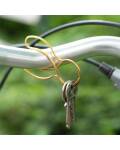Schlüsselring Hase Keybunny gold mit Halteclip