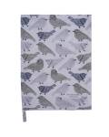 Krasilnikoff: Geschirrtuch Sweet birds grau 50x70cm