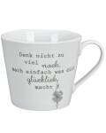 Krasilnikoff: Happy Cup Tasse Denk nicht zuviel nach