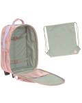Lässig: Kindertrolley in rosa mit Karo Muster
