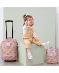 Lässig: Kinderkoffer mit Rollen in rosa