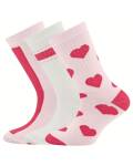 Tennissocken Herzen-Streifen 3erPack Ewers