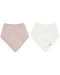Bandana Halstuch Musselin rosa-creme 2er-Set Jollein