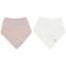 Bandana Halstuch Musselin rosa-creme 2er-Set Jollein