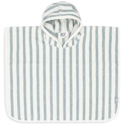 Jollein: Badeponcho Frottee Stripe sea green GOTS