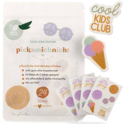 Anti-Mücken-Sticker Pieksmichnicht Cool Kids Edition
