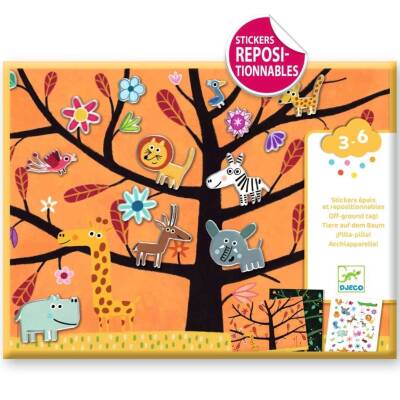 Djeco: Sticker Tiere auf dem Baum ab 3 Jahren