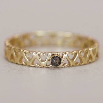 Muja Juma: Ring gold Adorle mit Rauchquarz