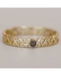 Muja Juma: Ring gold Adorle mit Rauchquarz