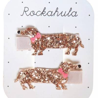 Rockahula: Haarclips Dackel Glitzer 2 Stück