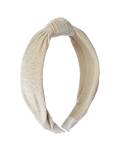 Rockahula: Haarreif Funkelnder Samt mit Knoten creme