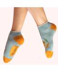 Powder: Bambus Socken Sneaker Damen Eichel blau