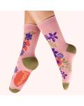 Powder: Bambus Socken Damen Floral Spray Candy