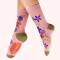 Powder: Bambus Socken Damen Floral Spray Candy