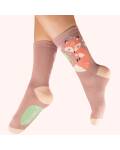 Powder: Bambus Socken Damen Fuchs Mocca